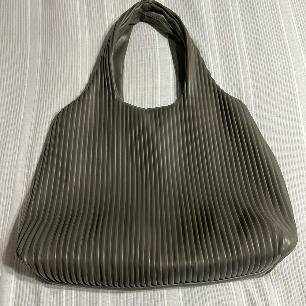 Jason Wu Taupe Pleated Shoulder Bag